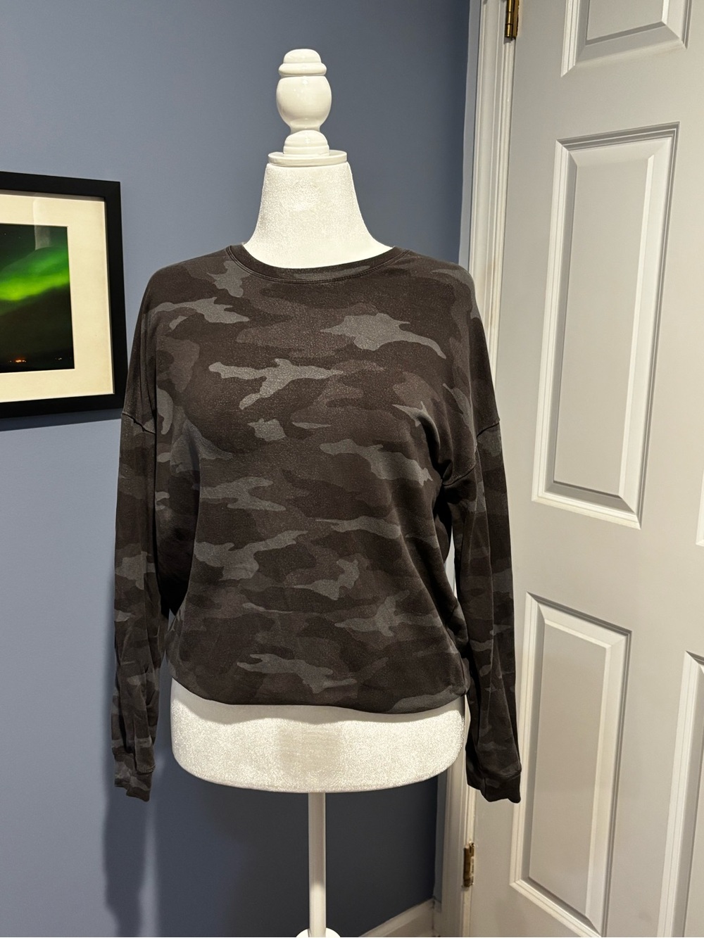 Athleta Cute Camo Sweatshirt - Dark Gray